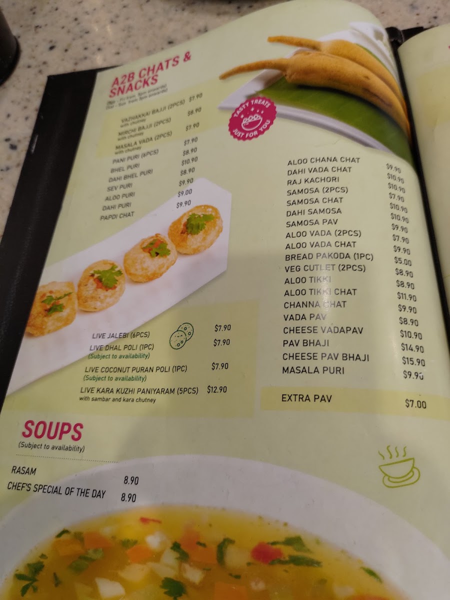 Menu Adyar Ananda Bhavan, Sydney (A2B Sydney)-10